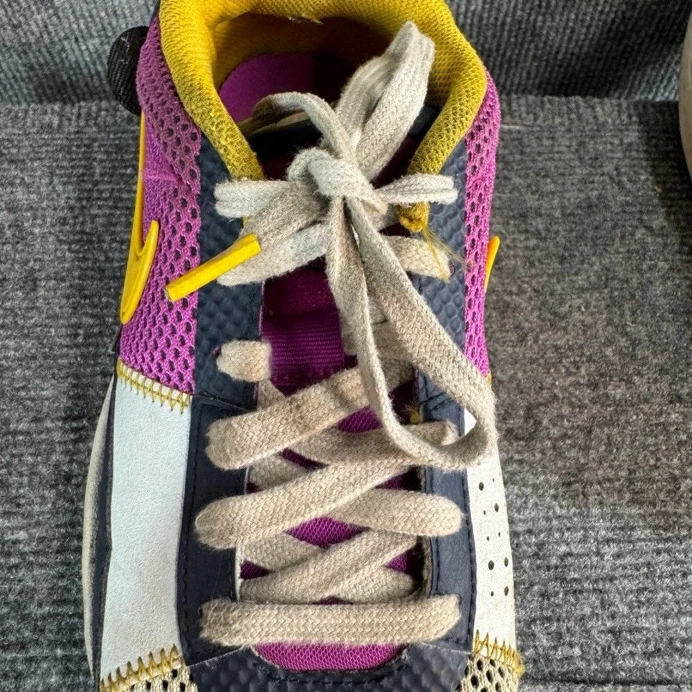 Nike Ja 1 Midnight Series Camp Ja Basketball Shoes Multi-Color Purple Yellow 8.5